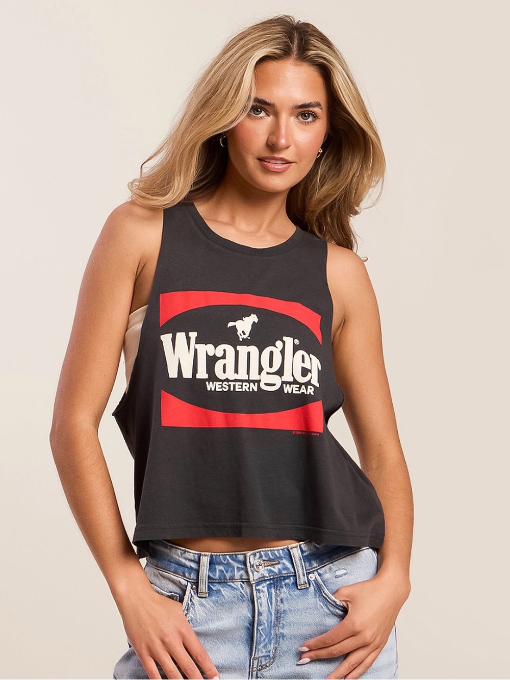 wrangler graphic tank top